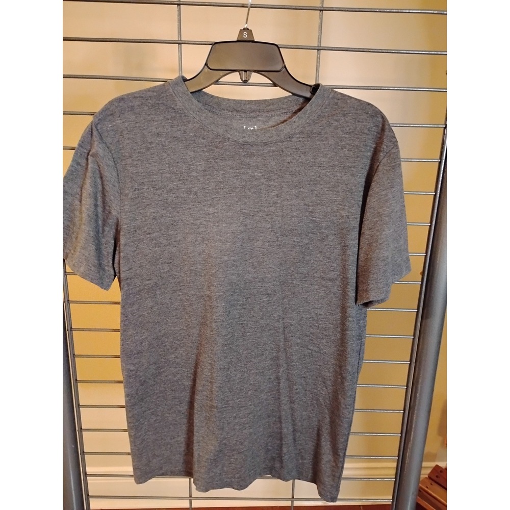 George Mens Charcoal Gray Heather Crewneck Short Sleeve T-Shirt Size S GM28Y096